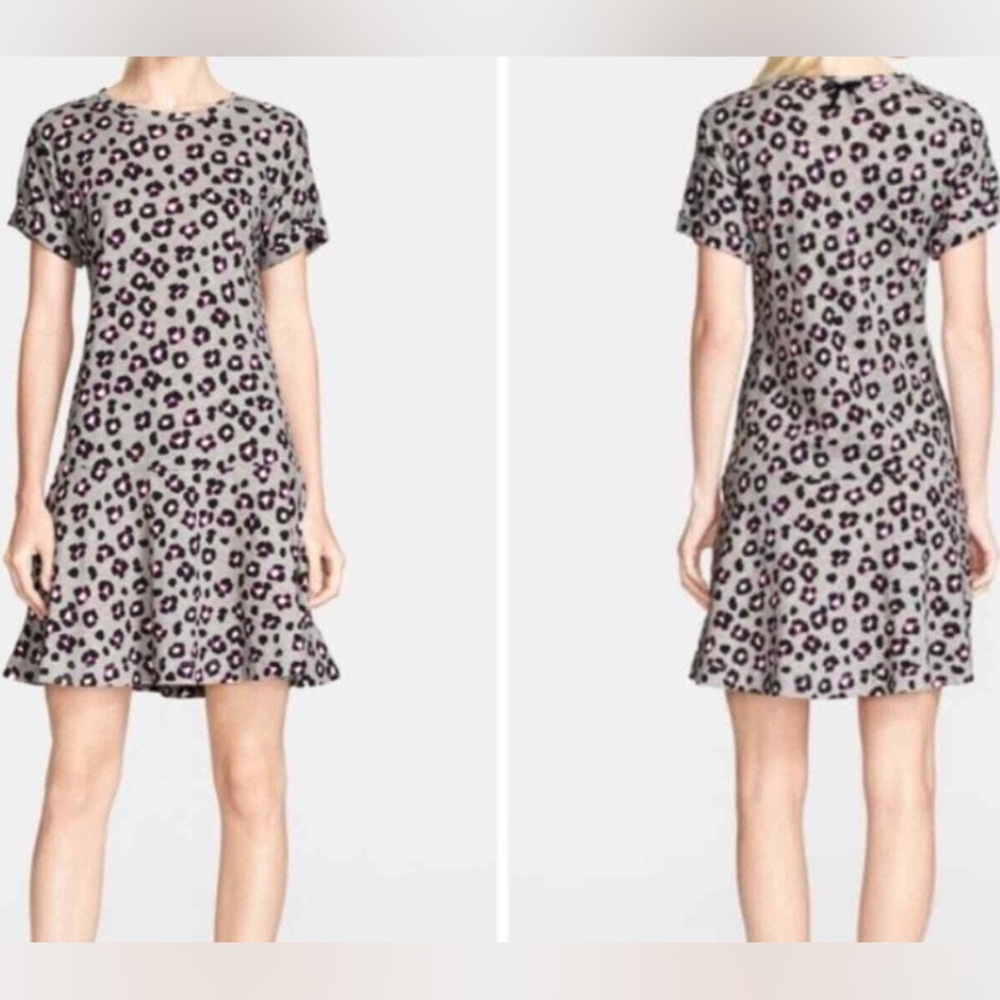 Kate Spade Cheetah Print Drop Waist Dress